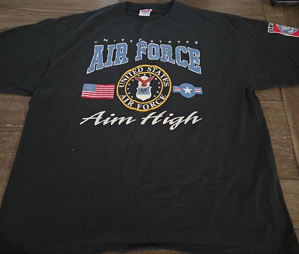Propper Black Short Sleeve Tee with Patriotic Design